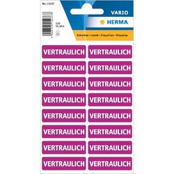 Hinweis-Etikett Vertraulich 40x12,5mm violett