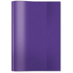 Heftschoner transparent A5 violett