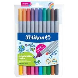 Fasermaler Colorella Twin 10St im Etui