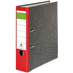 Wolkenmarmor-Ordner A4 80mm rot