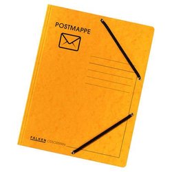 Postmappe Colorspan gelb mit Gummizug für DIN A4