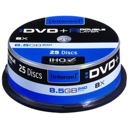 DVD+R-Rohling Intenso 4311144 8,5GB 8-fach 25er-Spindel DoubleLayer