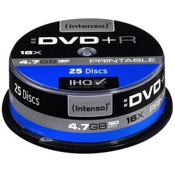 DVD+R-Rohling Intenso 4811154 4,7GB 16-fach 25er-Spindel bedruckbar
