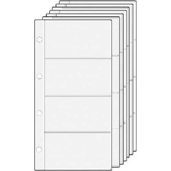 Ersatzvisitenkartehüllen Kunststoff 10 Blatt klar
