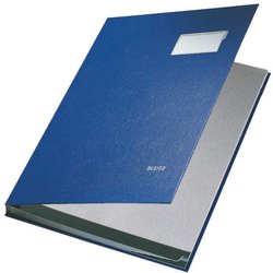 Unterschriftenmappe Polypropylen 10-teilig blau