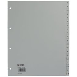 Register A4 A-Z grau Überbreite volle Höhe