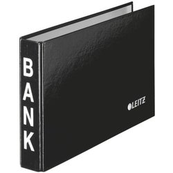 Bank-Ordner Hartpappe PP-kaschiert DIN lang 35mm schwarz