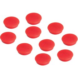 Haftmagnet Ø24mm bis 300g 10St rot