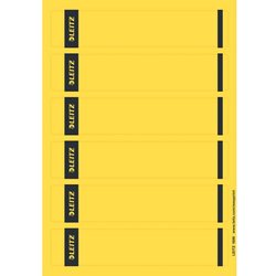 Rückenschildetiketten selbstklebend A4 schmal/kurz gelb