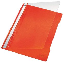 Schnellhefter A4 Kunststoff orange/transparent