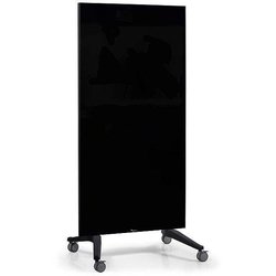 Mobile Glasboard schwarz Boardgröße 90x175 cm