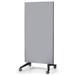 Mobile Glasboard grau Boardgröße 90x175 cm