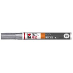 Stoffmalstift Textil Painter plus metallic-silber