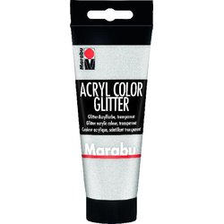Acryl Color Metallic 100 ml glitter silber