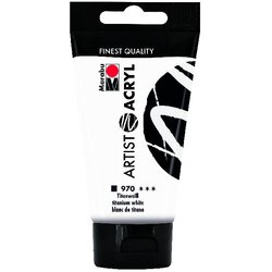 Acrylfarbe Artist 75 ml titanweiß