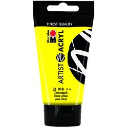 Acrylfarbe Artist 75 ml zitronengelb