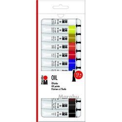 Ölfarben 12x12ml sortierte Farben