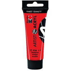 Acrylfarbe Artist 22 ml zinnoberrot