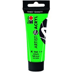 Acrylfarbe Artist 22 ml lichtgrün