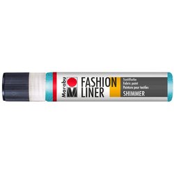 Textilmalfarbe Fashion-Liner 25 ml glamour-glitter-aquamarin
