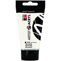Acrylfarbe Artist 75 ml mineralweiß