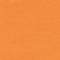 Serviette 81658 Tissue 3-lagig 33x33cm 1/4-Falz orange 250St