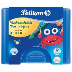 Wachsmaler Pelikan 723155 655/10 wasserlöslich rund in Schiebehülse 8St in Box