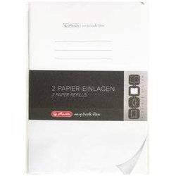 Papier-Ersatzeinlagen flex 80g A5 blanko weiß 2x40Bl