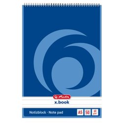 Spiralnotizblock Herlitz 60g A5 50Bl liniert