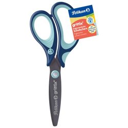 Schulschere Griffix Rechtshänder rund blau