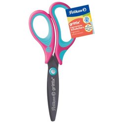 Schulschere Griffix Rechtshänder rund Lovely Pink