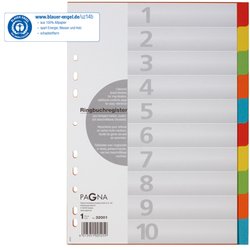 Register A4 5-farbig 10-tlg.