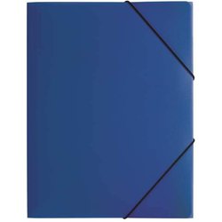 Gummizugmappe A4/3K Trend dunkelblau