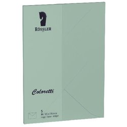 Briefumschlag Coloretti 80g DIN B6 eukalyptus grün