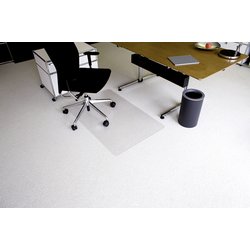 PET-Bodenschutzmatte f. Teppichboden 1,20 x 0,75 m (O), ca. 2,1mm Stärke