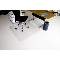 PET-Bodenschutzmatte RS Office 07-1300 für Teppichboden Stärke 2,1mm Form O 120x130cm