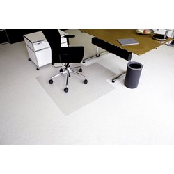 PET-Bodenschutzmatte RS Office 07-130U für Teppichboden Stärke 2,1mm Form U 120x130cm