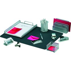 Schreibtisch-Set silber 8-teilig