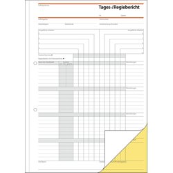 Tages-/Regiebericht 56g A4 hoch selbsdurchschreibend 2x40Bl