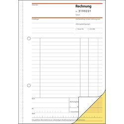 Rechnungsbuch 56g A5 hoch selbsdurchschreibend 2x50Bl