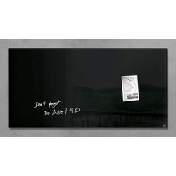 Glas-Magnetboard 910x460mm schwarz