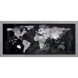 Sigel Multifunktionstafel artverum GL246 130x55cm World Map