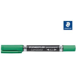 Zweispitz-Marker Staedtler 348-5 Lumocolor permanent 0,6/1-2mm grün