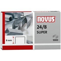 Heftklammer Novus 24/8 Super 8mm 2-50Bl 1000St