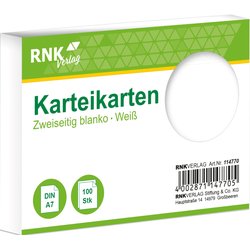 Karteikarten Karton A7 blanko 205g/m² 100St weiß