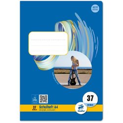 Schulheft Style 80g A4 16Bl #37 (liniert mit Rand innen und außen perforiert)