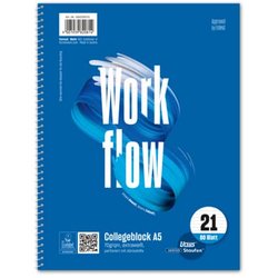 Collegeblock Style Workflow 70g A5 80 Baltt Lin.21 (liniert) 4-fach Lochung