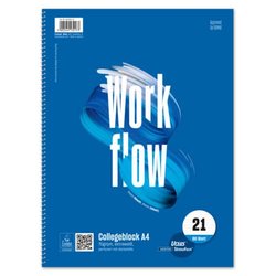 Collegeblock Style Workflow 70g A4 80 Baltt Lin.21 (liniert) 4-fach Lochung