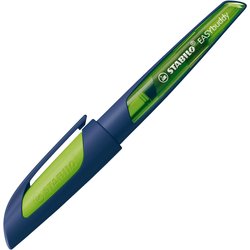 Schulfüller EASYbuddy ergonomisch stahlblau/limette L