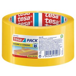 Tesapack Secure & Strong,50m x 50mm,gelb